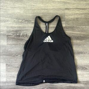 Adidas Black Sleeveless Racerback Tank Top